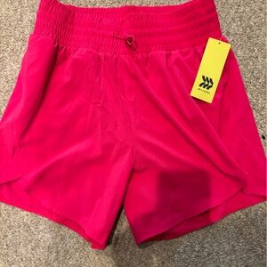 All in Motion Women's Hot Pink Athletic Shorts